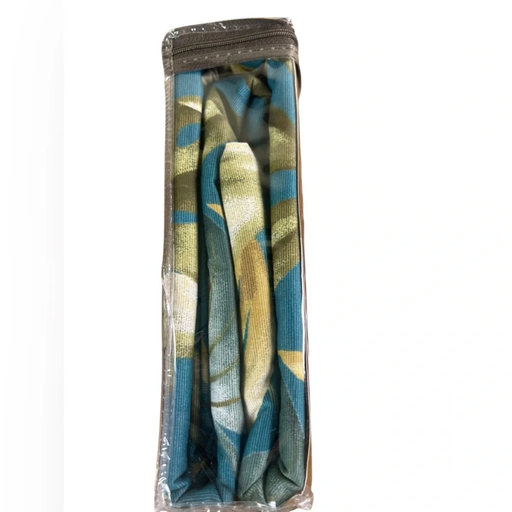 TOMMY BAHAMA HOME Paradise Palm Twin‎ Duvet Set Teal Tropical Sealed NWT - Picture 7 of 8